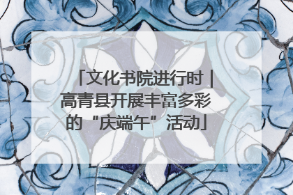 文化书院进行时｜高青县开展丰富多彩的“庆端午”活动