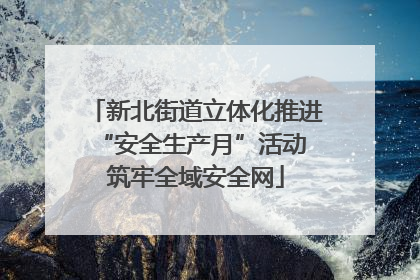 新北街道立体化推进“安全生产月”活动 筑牢全域安全网