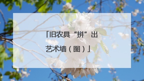 旧农具“拼”出艺术墙（图）