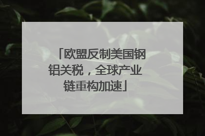 欧盟反制美国钢铝关税，全球产业链重构加速