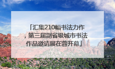 汇集210幅书法力作，第三届副省级城市书法作品邀请展在蓉开幕