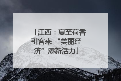 江西：夏至荷香引客来 “美丽经济”添新活力