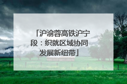 沪渝蓉高铁沪宁段：织就区域协同发展新纽带