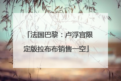 法国巴黎：卢浮宫限定版拉布布销售一空