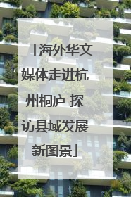 海外华文媒体走进杭州桐庐 探访县域发展新图景