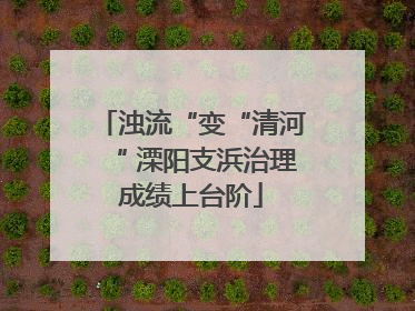 浊流“变“清河“ 溧阳支浜治理成绩上台阶