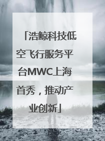 浩鲸科技低空飞行服务平台MWC上海首秀，推动产业创新