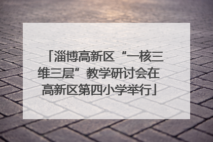 淄博高新区“一核三维三层”教学研讨会在高新区第四小学举行
