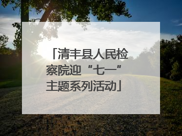 清丰县人民检察院迎“七一”主题系列活动
