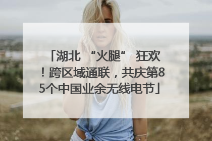 湖北 “火腿” 狂欢！跨区域通联，共庆第85个中国业余无线电节