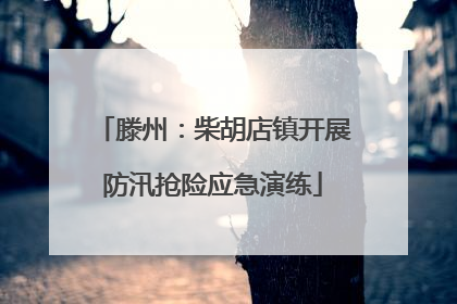 滕州：柴胡店镇开展防汛抢险应急演练