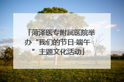 菏泽医专附属医院举办“我们的节日·端午”主题文化活动
