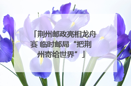 荆州邮政亮相龙舟赛 临时邮局“把荆州寄给世界”