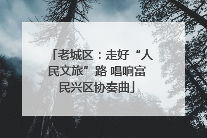 老城区：走好“人民文旅”路 唱响富民兴区协奏曲