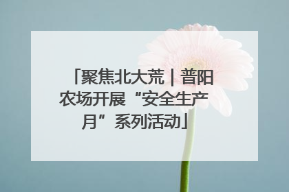 聚焦北大荒｜普阳农场开展“安全生产月”系列活动