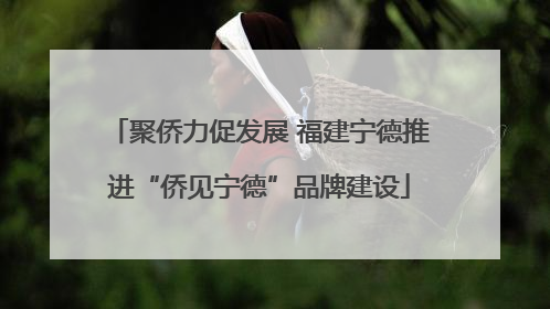 聚侨力促发展 福建宁德推进“侨见宁德”品牌建设