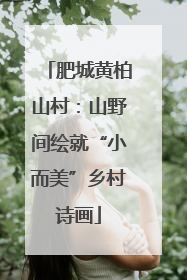 肥城黄柏山村：山野间绘就“小而美”乡村诗画
