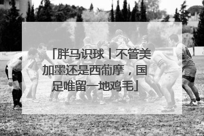 胖马识球丨不管美加墨还是西葡摩，国足唯留一地鸡毛