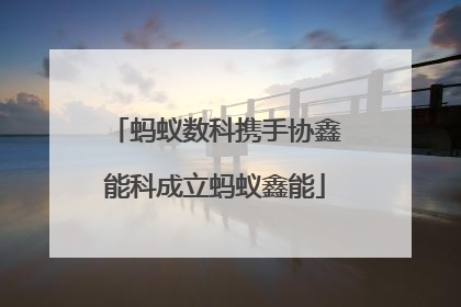 蚂蚁数科携手协鑫能科成立蚂蚁鑫能