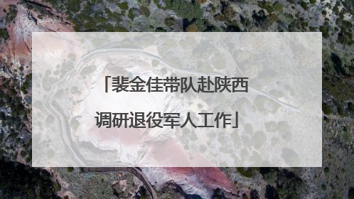 裴金佳带队赴陕西调研退役军人工作