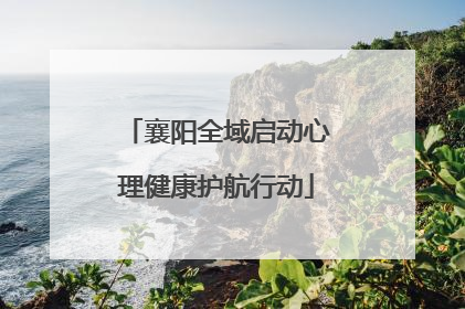 襄阳全域启动心理健康护航行动