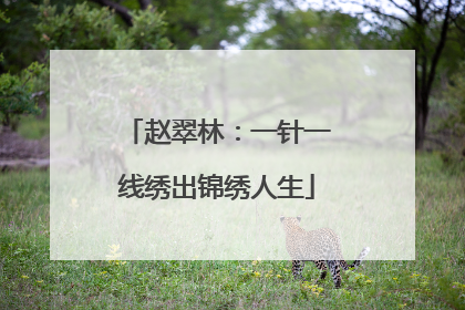 赵翠林：一针一线绣出锦绣人生