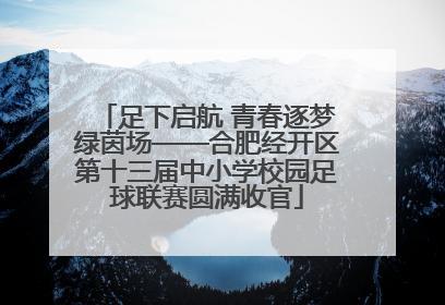 足下启航 青春逐梦绿茵场——合肥经开区第十三届中小学校园足球联赛圆满收官