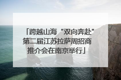 跨越山海“双向奔赴” 第二届江苏拉萨周招商推介会在南京举行