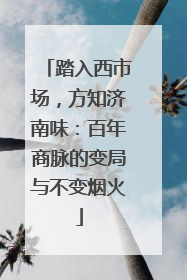 踏入西市场，方知济南味：百年商脉的变局与不变烟火