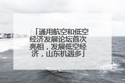通用航空和低空经济发展论坛首次亮相，发展低空经济，山东机遇多
