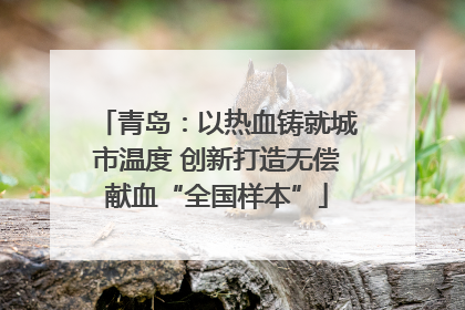 青岛：以热血铸就城市温度 创新打造无偿献血“全国样本”