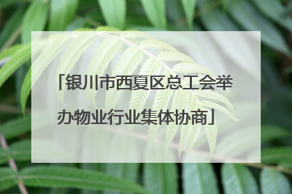 银川市西夏区总工会举办物业行业集体协商