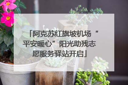 阿克苏红旗坡机场“平安暖心”阳光助残志愿服务驿站开启