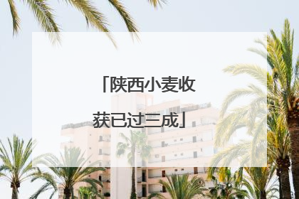 陕西小麦收获已过三成
