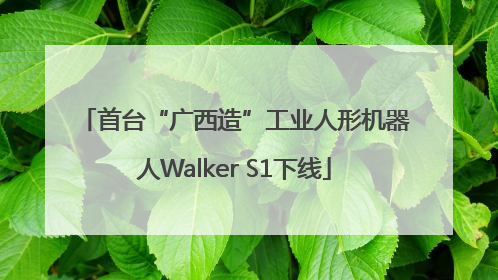首台“广西造”工业人形机器人Walker S1下线