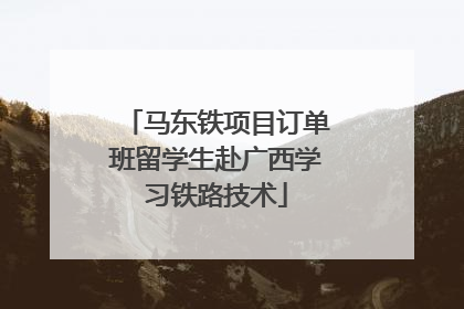 马东铁项目订单班留学生赴广西学习铁路技术