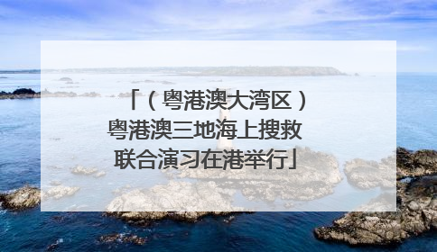 （粤港澳大湾区）粤港澳三地海上搜救联合演习在港举行