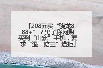 208元买“骁龙888+”？男子称网购买到“山寨”手机，要求“退一赔三”遭拒