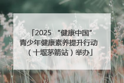 2025 “健康中国” 青少年健康素养提升行动（十堰茅箭站）举办