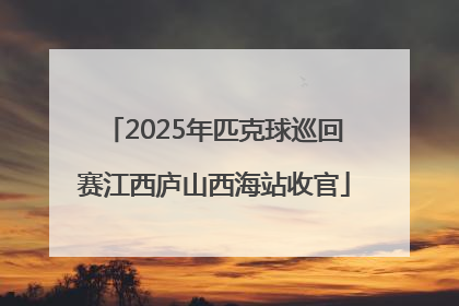 2025年匹克球巡回赛江西庐山西海站收官