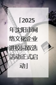 2025年沈阳市网络文化企业进校园双选活动正式启动