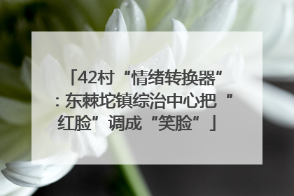 42村“情绪转换器”：东棘坨镇综治中心把“红脸”调成“笑脸”