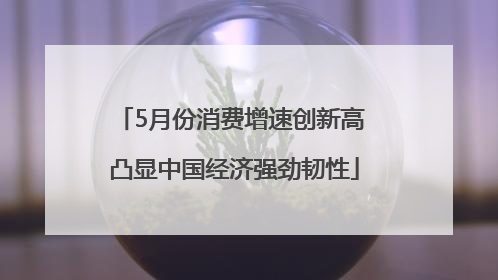 5月份消费增速创新高 凸显中国经济强劲韧性